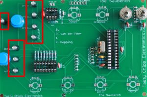 Digital board with all the LEDs on it.